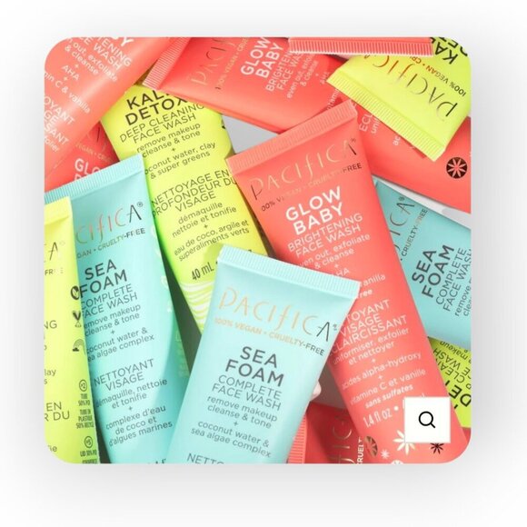 Pacifica Face Wash Mini Kit 40mL Vegan Travel Skincare Set - Picture 2 of 9